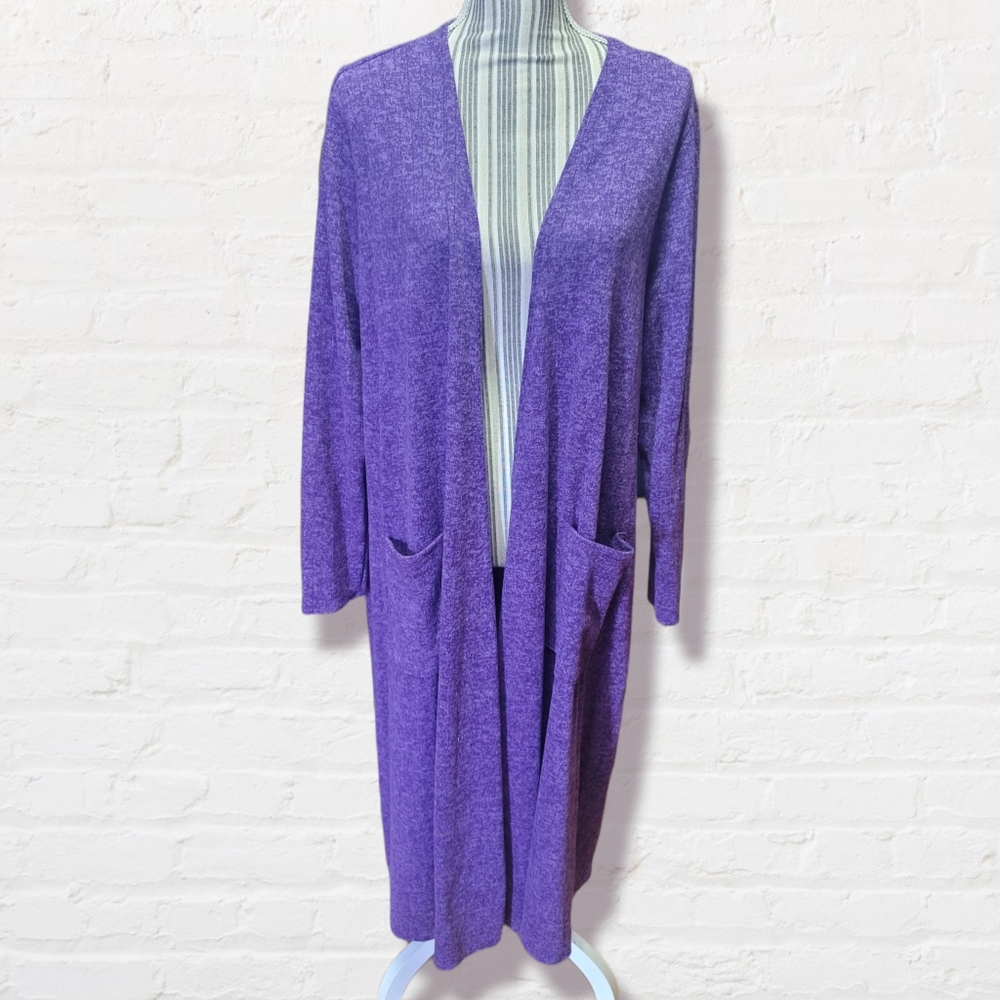 LULAROE SARAH XL WOMENS CARDIGAN NWT PURPLE (1196)